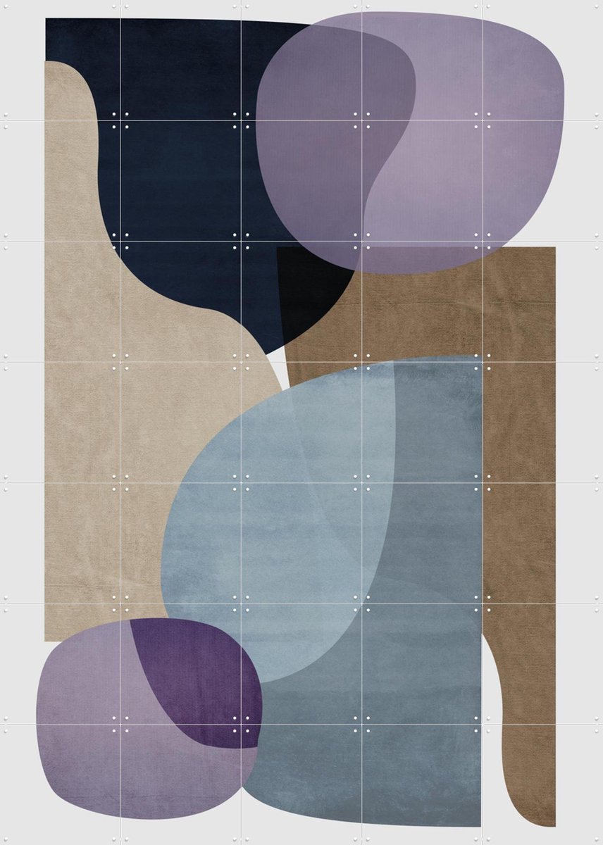 IXXI Graphic 193A, Mareike Böhmer - 100 x 140 cm - Gratis ophangtool - Grote wanddecoratie en posters - Abstract, Geometrische Kunst, Slaapkamer