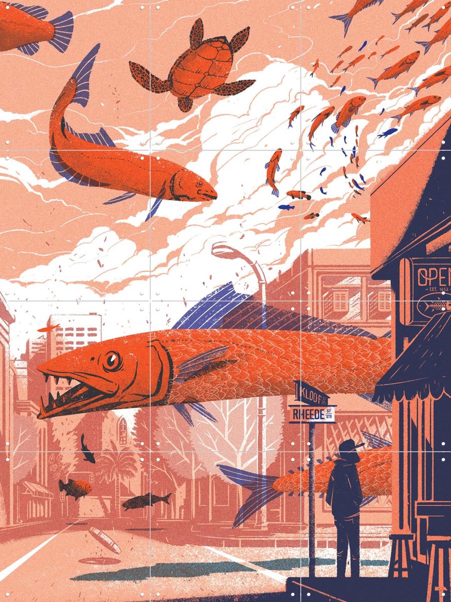 IXXI A Sense of Place, Studio Muti - 60 x 80 cm - Gratis ophangtool - Grote wanddecoratie en posters - Kleurrijk, Illustraties, Digitale Kunst