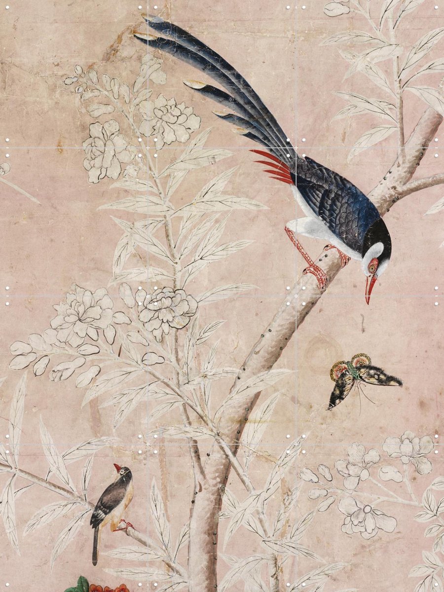IXXI Chinoiserie, Victoria and Albert Museum - 60 x 80 cm - Gratis ophangtool - Grote wanddecoratie en posters - Illustraties, Klassiek, Ukiyo-e