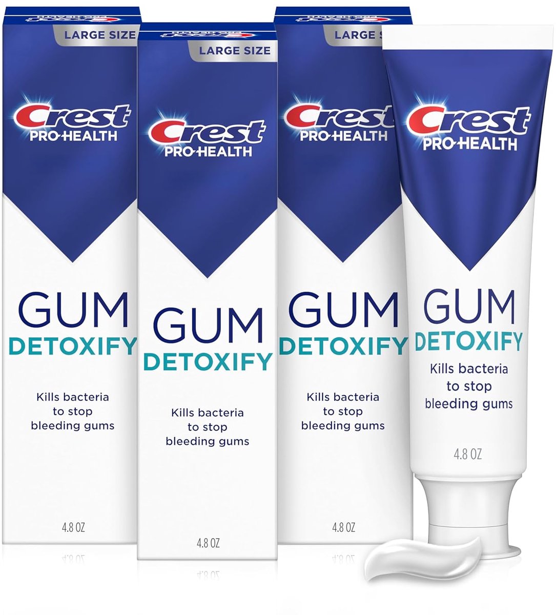 Crest Pro‑Health Gum Detoxify Deep Clean Tandpasta | Antibacterieel & Anticaries – Tandvlees- & Glazuurbescherming, 136g – Pack van 3