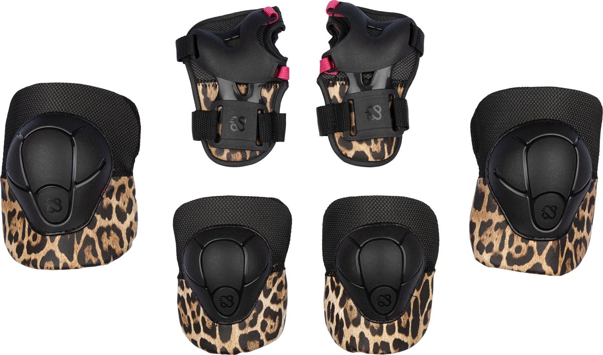 Nijdam Skate Beschermset Panter Kinderen Roar Ready /Panter Zwart