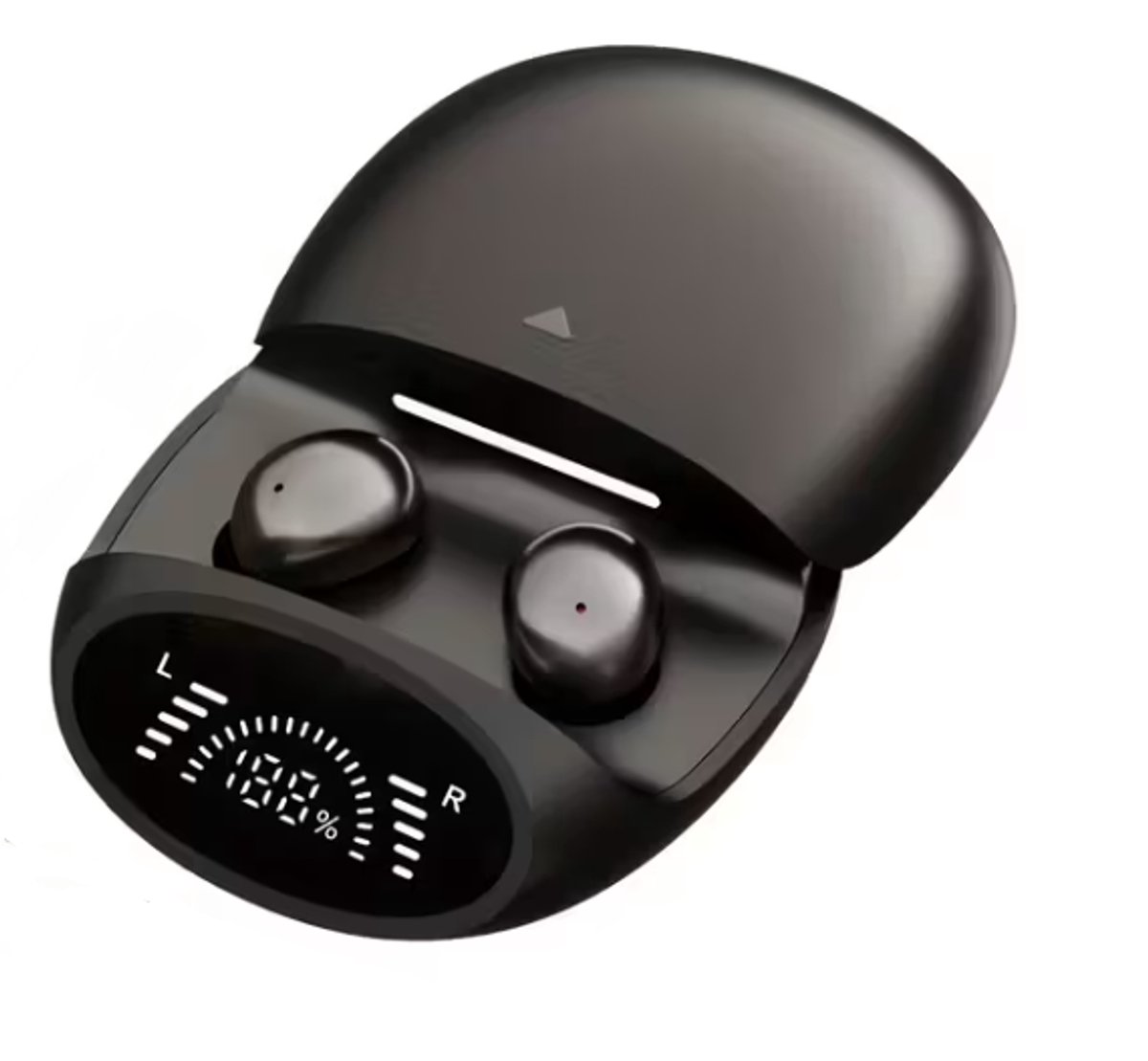 Wireless In Ear Bluetooth Headphones - Kleine oordopjes, Geweldige kwaliteit, Natuurlijk geluid, Duidelijke gesprekken en Kleine oplaadhoes - Zwart - Mini oordopjes
