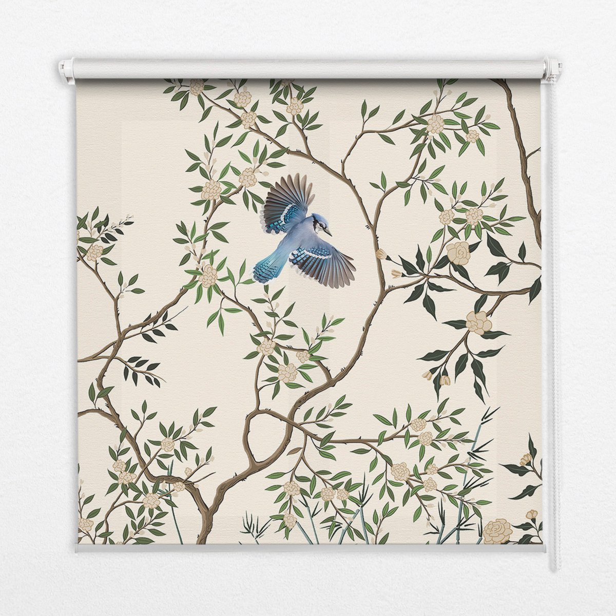 Coloray Rolgordijn Verduisterend - Vogels in Een Boom Verduisterend Rolgordijn - 110x140 cm - Groente Thermisch Verduisterend Rolgordijn - Dieren Verduisterend Rolgordijn Slaapkamer - Rolgordijn Wandmontage Groente - Vogels in een boom