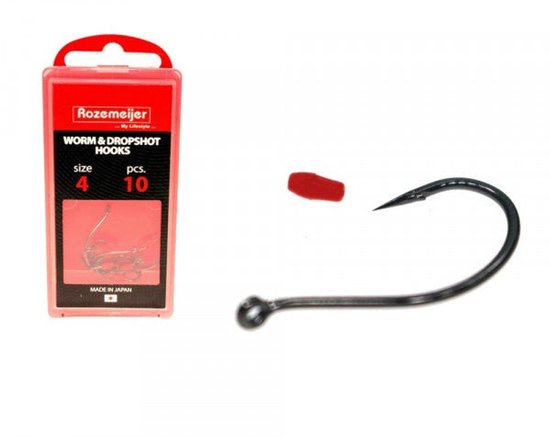 Rozemeijer Worm & Dropshot Hooks Zwart / #6 — afbeelding 5