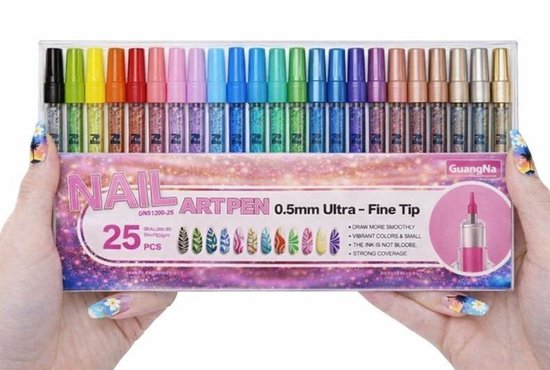 Set 24 Nail Art Pennen