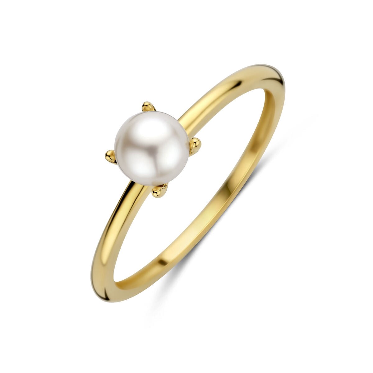 Geelgouden Ring met Parel 4035157 – 14 Karaat Goud 5 mm