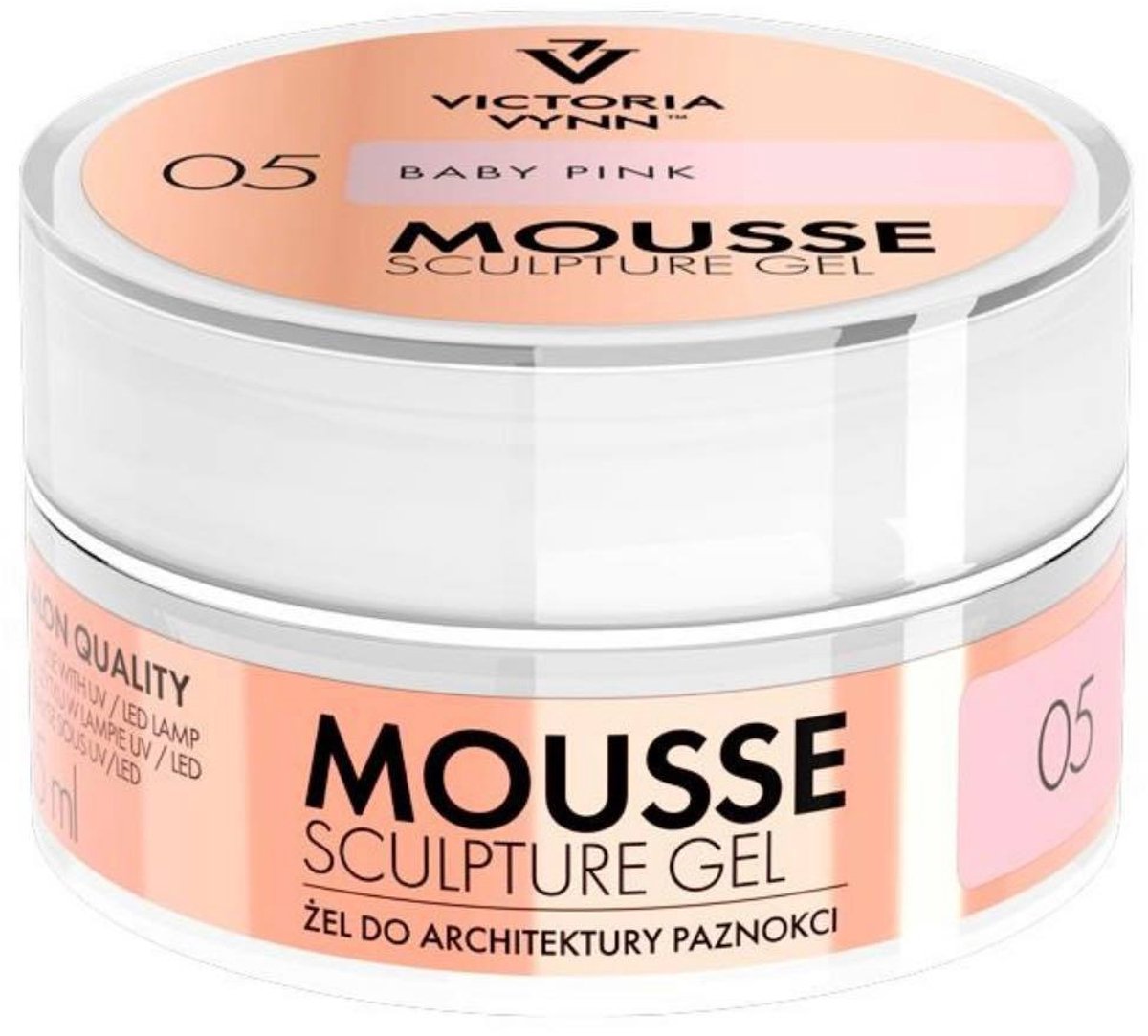 VICTORIA VYNN | Mousse Gel 05 Baby Pink - gellak - gelpolish - nagels - nagelstyliste - manicure - nagelverzorging - lak - gelnagels - gel - polish - buildergel - moussegel - opbouwgel - Caramdia - 50 ml