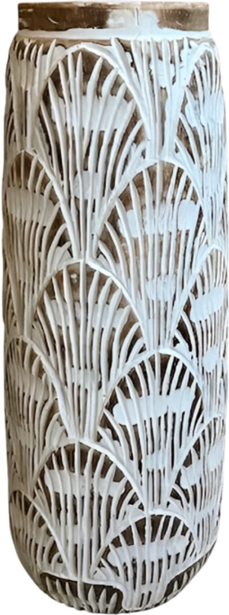 Vaas shell carving H50cm