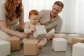 HENVAE® Foam Stapelblokken 12-delig inclusief opbergtas - Zachte Speelblokken - Baby Speelgoed 6 maanden - Stapeltoren - Bouwblokken - Foam Blokken - Montessori Speelgoed - Educatief speelgoed - Sensorisch Speelgoed Baby - Kindercadeau