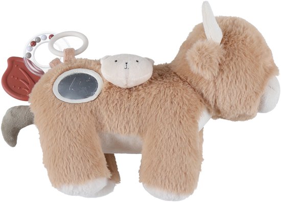 Noukie's Knuffel geboorte Bali de olifant – pluche fluweel – origineel babycadeau – bruin – 1 stuk