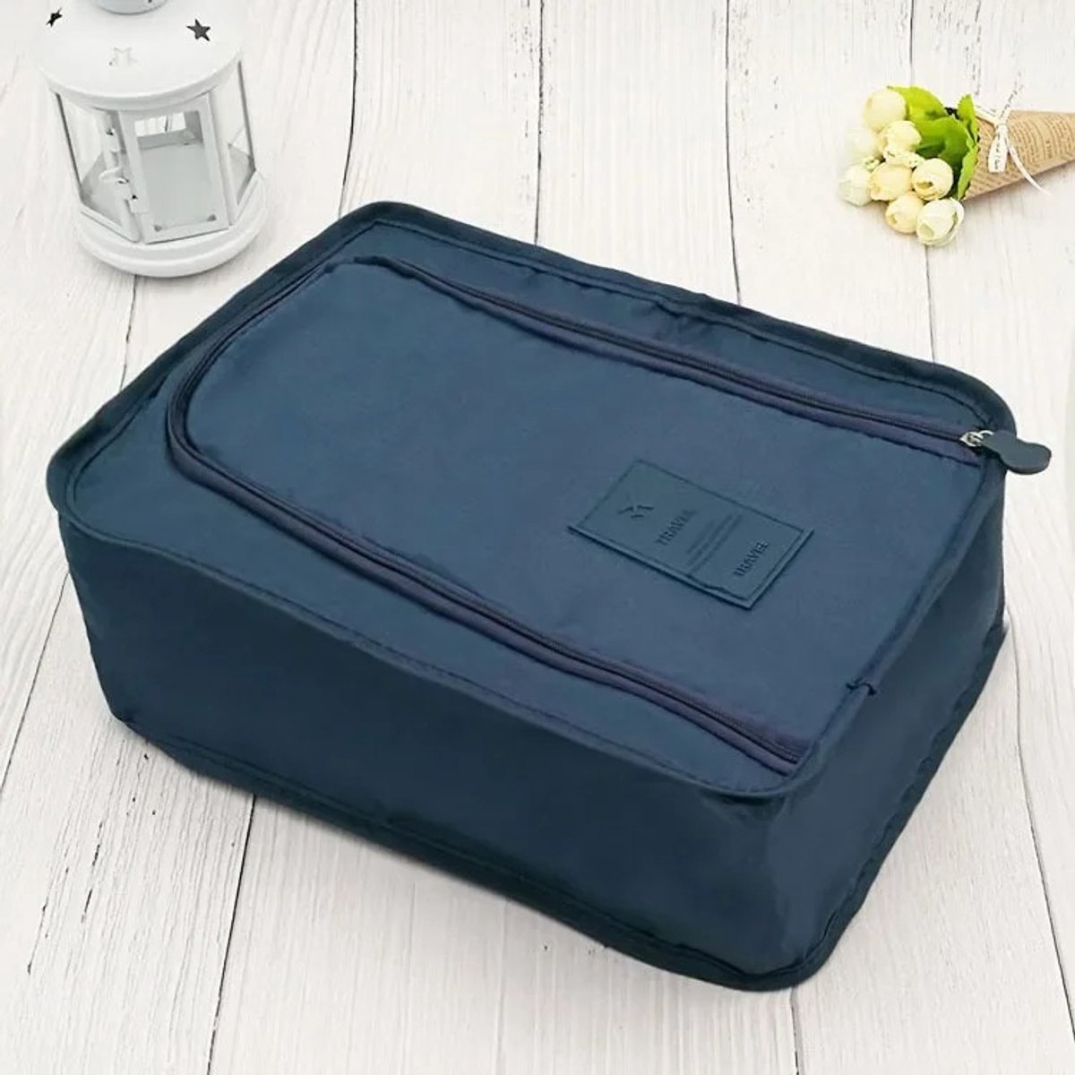 WiseGoods Premium Schoenentas Voor Sportschoenen - Reizen - Reisaccessoires - Tas 21x30x11.5CM - Sport Tassen - Sporten - Navy