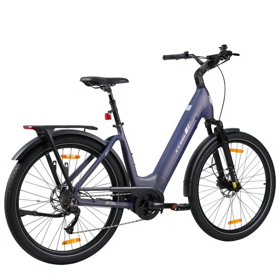 TTGO Z5 Elektrische Fiets - 250W Motor - 36V18Ah Accu - 27.5 Inch Banden - Max Snelheid 25km/u - Max Bereik 110-130km - Shimano 9 Versnellingen - Diepblauw van TTGO — afbeelding 2