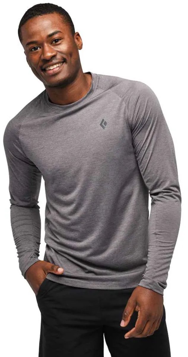 Diamond Lightwire Tech T-shirt Met Lange Mouwen Man Grijs