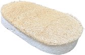 Natuurlijke loofah spons - bad - douche - sponsje - natuurlijk - scrub - wit.