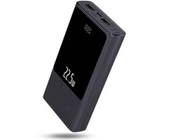Powerbank 30.000 mAh - 22.5W Snellader - Noodpakket - Led Display - 2 Apparaten Gelijktijdig Laden - Geschikt voor Telefoon, Tablet, Noodradio - NL Handleiding