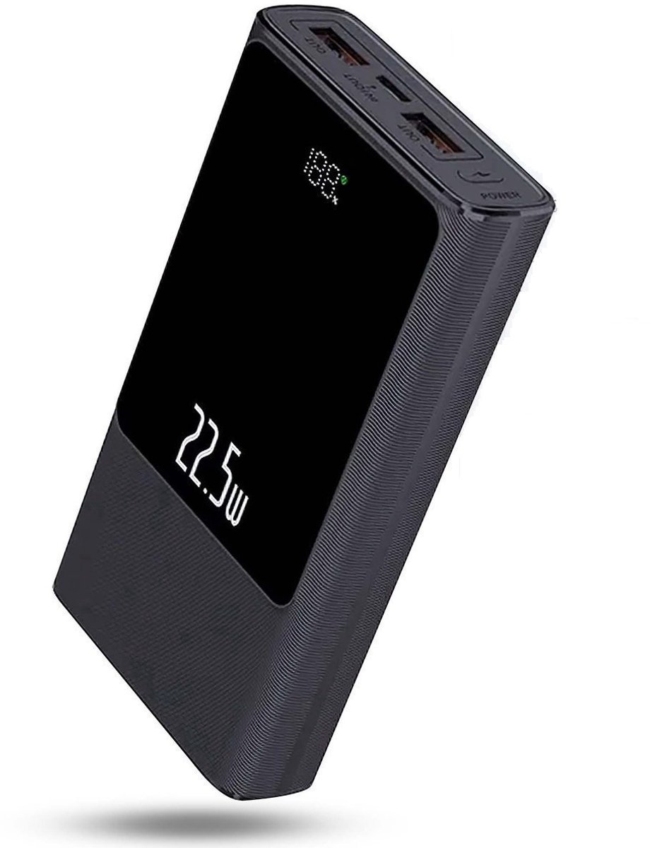 Powerbank 30.000 mAh – Snellader 22.5W – USB-C – Noodpakket – Geschikt voor Telefoon, Tablet – NL Handleiding — afbeelding 1