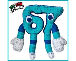 Omslag van Six-Seven (67) TikTok Pluche Knuffel 25 cm - Meme Brain rot Plush Toy - Speelgoed Knuffels voor Kinderen Jongens Meisjes - Zes Zeven, Six Seven, 6-7 - Steal a Brainrot Roblox Toys