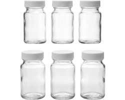 Safecourt Kitchen Glazen Sapflesjes – 100% puur sap, zonder PFAS of microplastics - 6 stuks x 60ml
