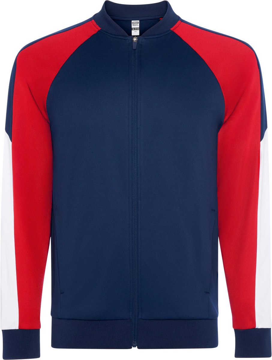 Trainingspak Vest met broek Blauw/Rood maat L model Gladius