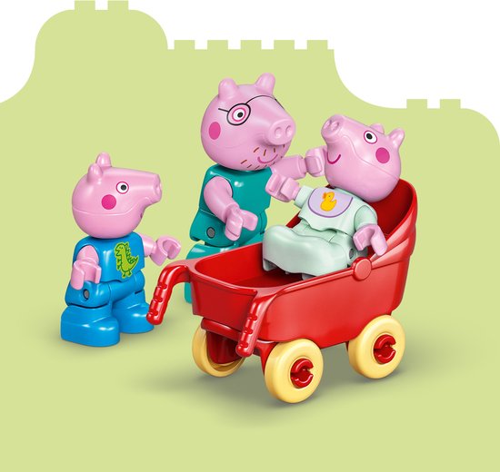 LEGO DUPLO - Peppa Big Familiehuis Dieren Speelgoed voor Peuters met Poppenhuis - 10467 van Lego. — afbeelding 4