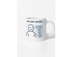 Grappige 'I'm Just an NPC' Mok – Humoristische Koffiemok voor Gamers en NPC Meme Liefhebbers