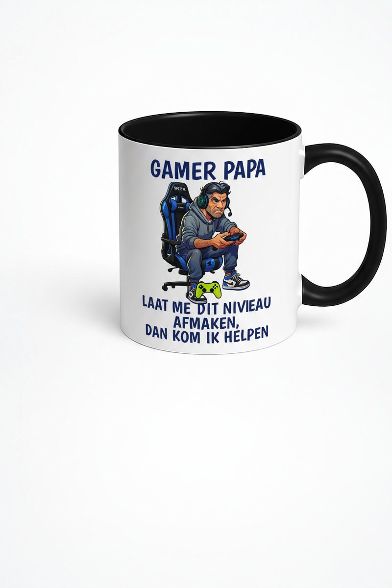 Gamer Papa Mok - Unieke Koffiemok voor Gaming Vaders