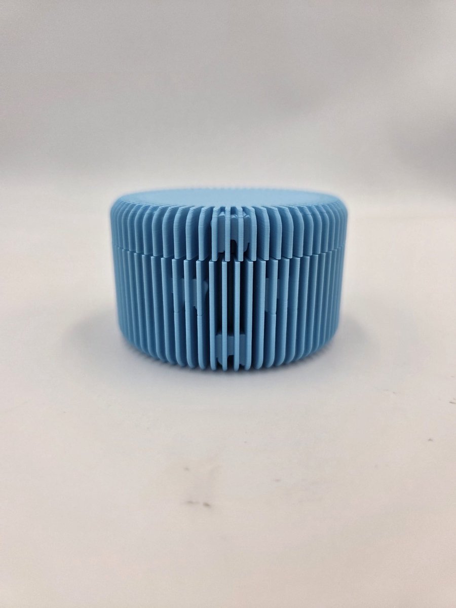Melktandendoosje - met details - blauw