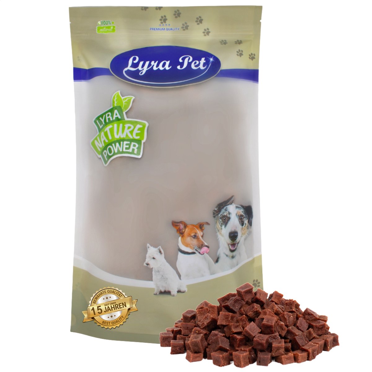 1 kg Lyra Pet® rundvleesblokjes