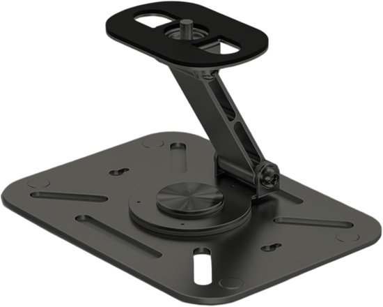 Projector Standaard – Projectorbeugel – Bureau Houder Projector – 360 Graden Draaibaar – Verstelbare Hoek Tot 180 Graden – Voor Thuisbioscoop Kantoor En Presentatie – Zwart
