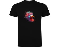 Zwart t-shirt Angry Bird - Boze Vogel - Grappige Vogel - Crazy Bird - Hilarisch Maat 3XL
