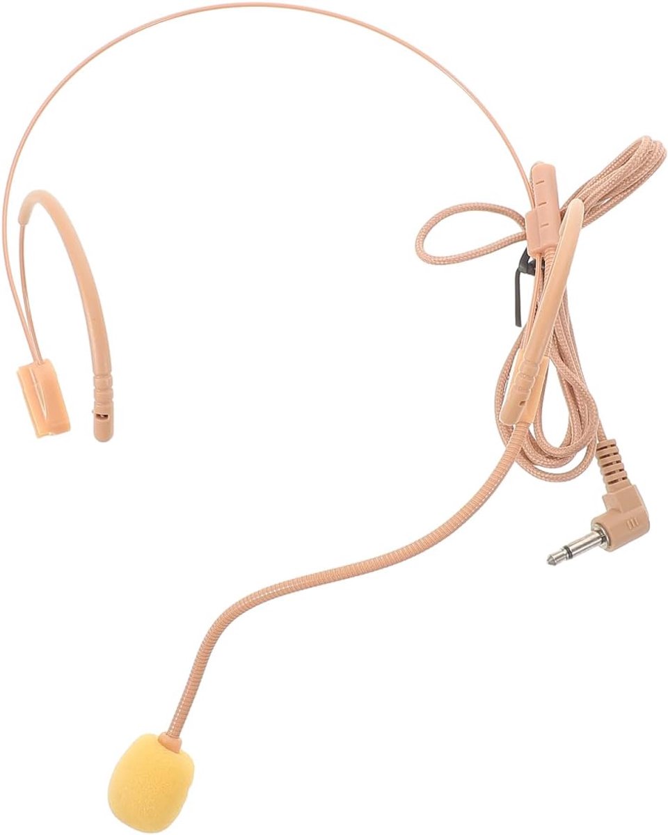 Hoofdtelefoon Microfoon - Zang Microfoon - Podium Optredens - Flexibel Ontwerp - 14 x 14 x 6 cm - Multicolor