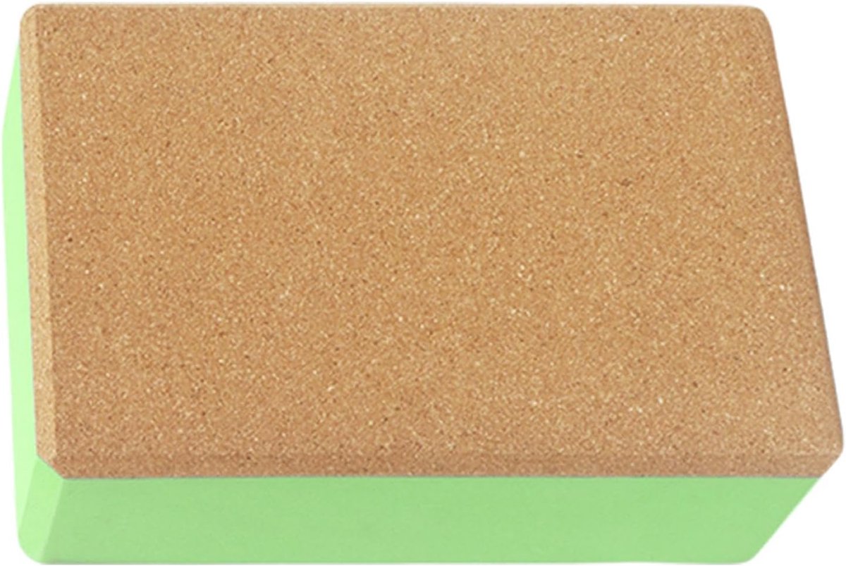 Antislip Yogablokken - Oefenblok Yoga - Pilates Fitness - Hoge Dichtheid - 23 x 15 x 7.6 cm - Groen