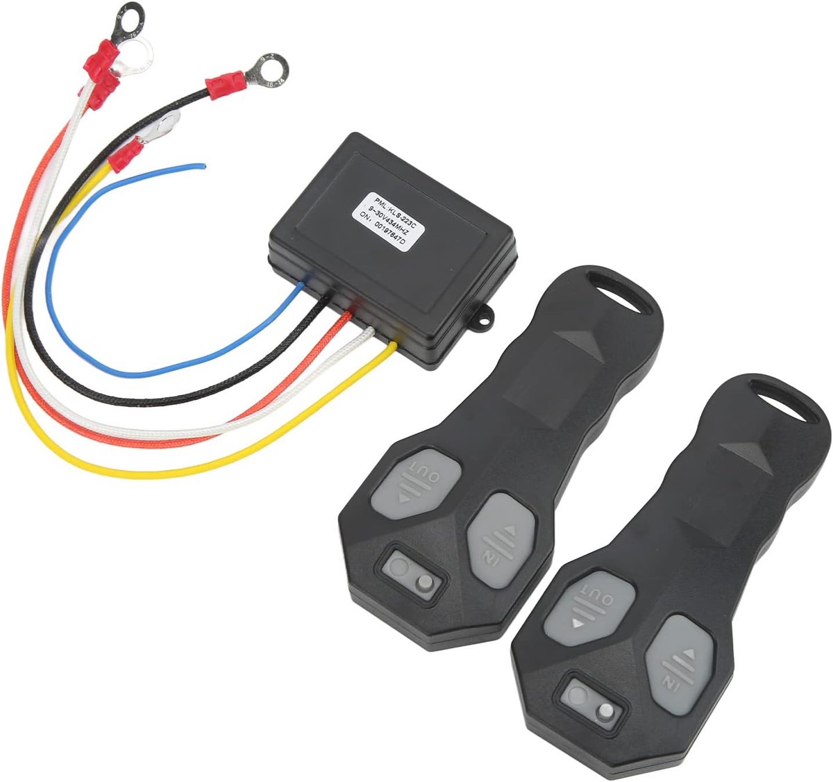 Draadloze Lier Afstandsbediening - Liercontroller Kit - Voertuig Herstel - 75ft Bereik Anti-interferentie - 12.98 x 11 x 4.98 cm