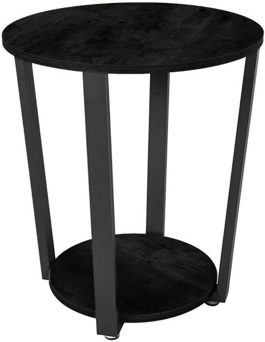 Hoppa! Bijzettafel - Zwart - Metaal - 50 x 50 x 57 cm (L x D x H)
