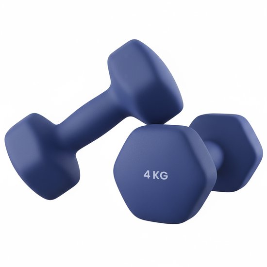 SONGMICS SYL908Q01 - Hexagon Dumbbells Set van 2 - Neopreen Coating - Voor Krachttraining en Fitness