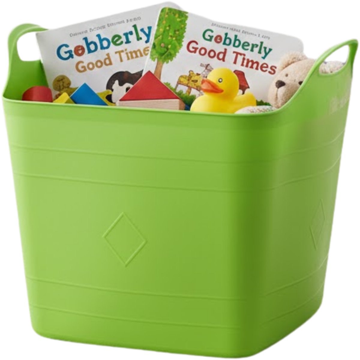 Storage solutions speelgoedmand - groen - 25 l - kunststof - 40 x 35 cm - opbergmand