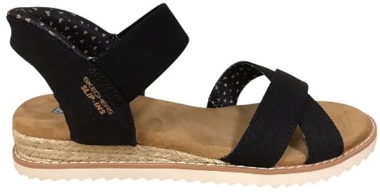 Skechers Slip-Ins Bobs Desert Kiss - Golden Lily Damessandaal Zwart