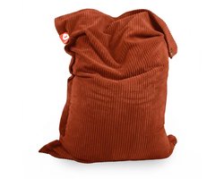 Whoober St. Tropez XL – Rechthoek Zitzak – Terracotta dik ribfluweel – Comfortabel & Duurzaam