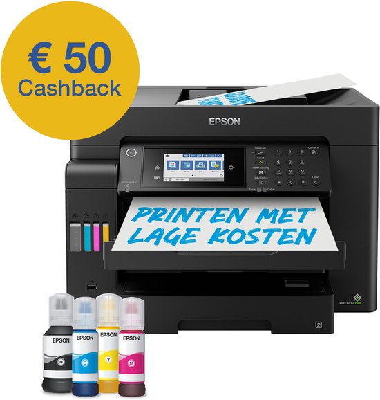 Epson EcoTank ET-16605 - All-in-One Inkttank Printer - Wifi - Zwart