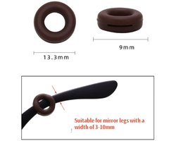 Premium Anti-Slip Siliconen Brilstoppers - 1 Paar - Comfortabele Ear Grips voor Brillen & Zonnebrillen - Voorkom Afglijden van je Bril - Zacht & Onzichtbaar - Sport & Werk - Zwart - Voor Kinderen en Volwassenen