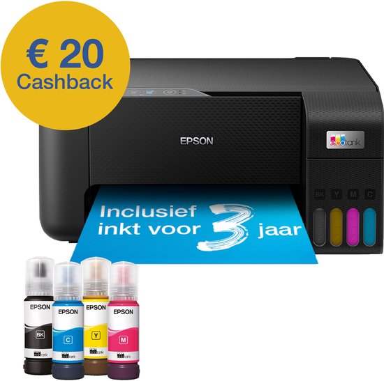 Epson EcoTank ET-2860 - All-in-One Inkttank Printer- Zwart