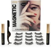 MSB HANDEL® Magnetische Nepwimpers – 5 Paar – Herbruikbare Wimperset met Magnetische Eyeliner & Applicator – Geen Lijm – Natuurlijke Look