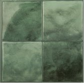 Smart Tiles Zelfklevende keuken achterwand voor keuken en badkamer Zellige Groen 4 22,86x22,86 cm