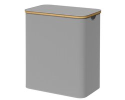 SONGMICS LCB515G01 - Wasmand met 3 Vakken - Opvouwbaar met Deksel - Afneembare Waszak