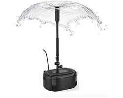 Linkforu - Vijverfilter met Fonteinpomp - Filterkit - Onderwater Pomp – Meertrapsfiltratiesysteem - 3 Fonteinpatronen 3000 Ltr p.u.