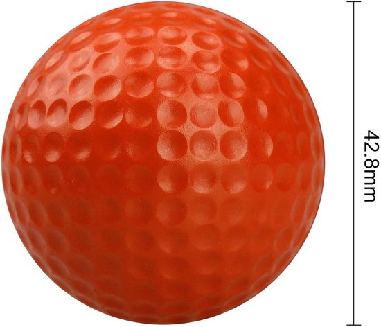 Set van 12 schuimrubberen golf oefenballen - Lichtgewicht, zachte, elastische, multifunctionele trainingsballen - Stevige sponsballen - PU-schuimballen van Merkloos — afbeelding 2