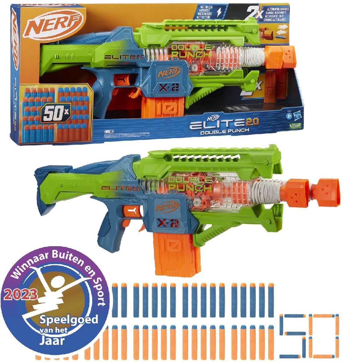 Nerf Elite 2.0 Double Punch - Blaster — afbeelding 8
