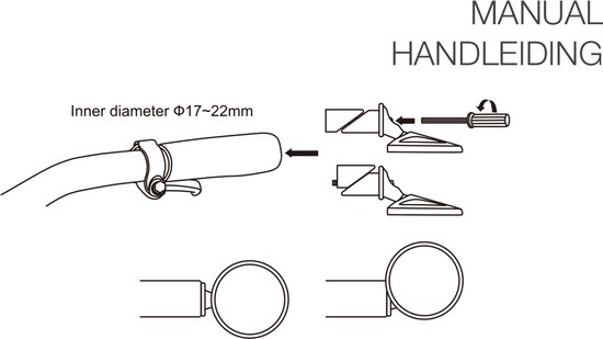 Lynx Fietsspiegel - 47 mm - Stuuruiteinde - 360 graden draaibaar — afbeelding 2