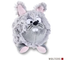 Pluchen hondenknuffel Bunny – Knuffel voor kleine honden - Hondenspeelgoed zonder pieper – Zachte knuffel – 9cm