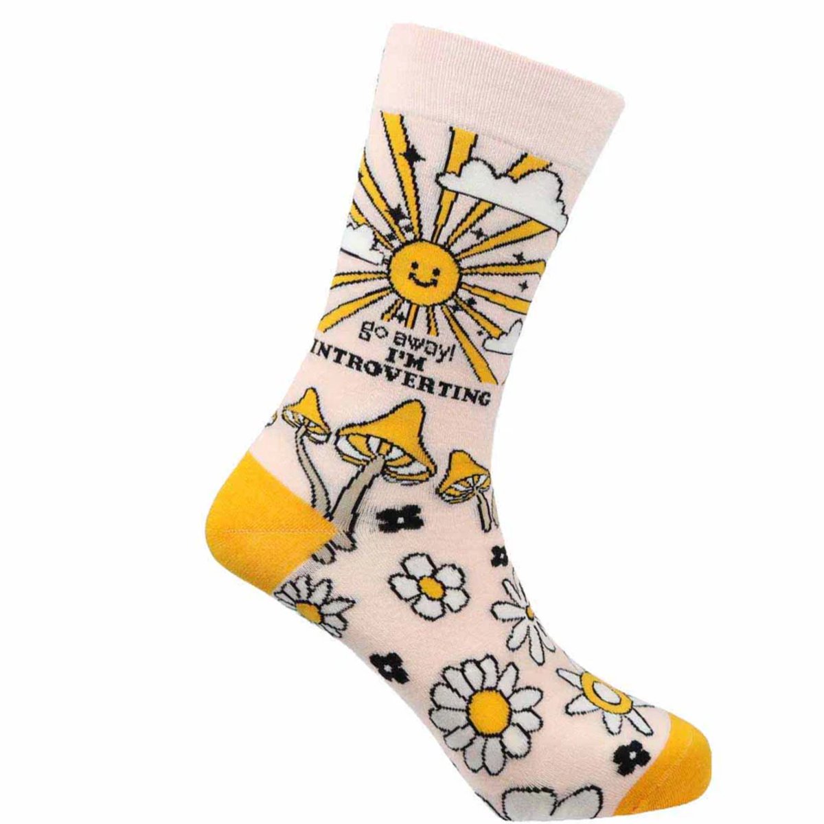 SEXY SOCKS Introverting Introverterend Sokken natuurlijke bamboe gebreide sokken Verjaardag cadeautje Kerstcadeau Christmas Gift Funny Socks voor hem en haar | Volwassenen Grappige en Leuk en Vrolijke sokken Dames & Heren unisex One Size Fits All